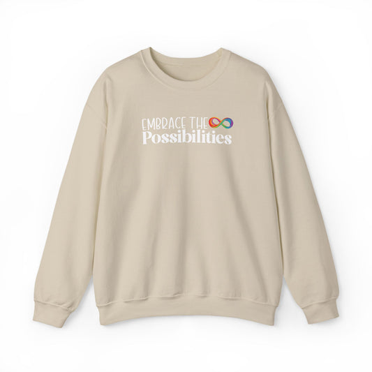 Support Neurodiversity Crewneck | Embrace the Possibilities Sweatshirt