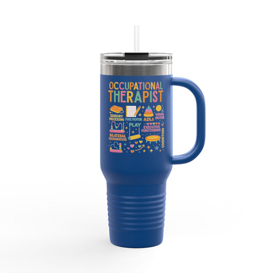 Occupational Therapy 40oz Tumbler – Insulated with Straw