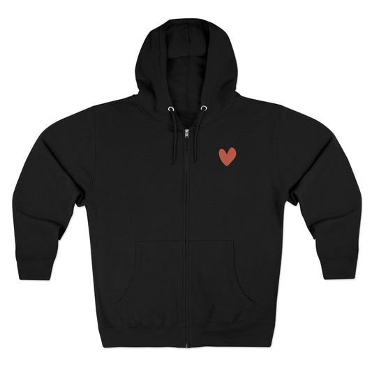 Spread Kindness Zip-Up Hooded Sweatshirt