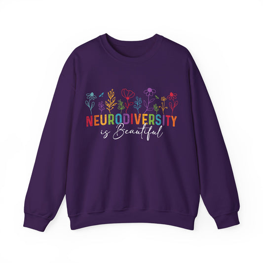 Neurodiversity Is Beautiful Sweatshirt | Autism Awareness & Acceptance Crewneck
