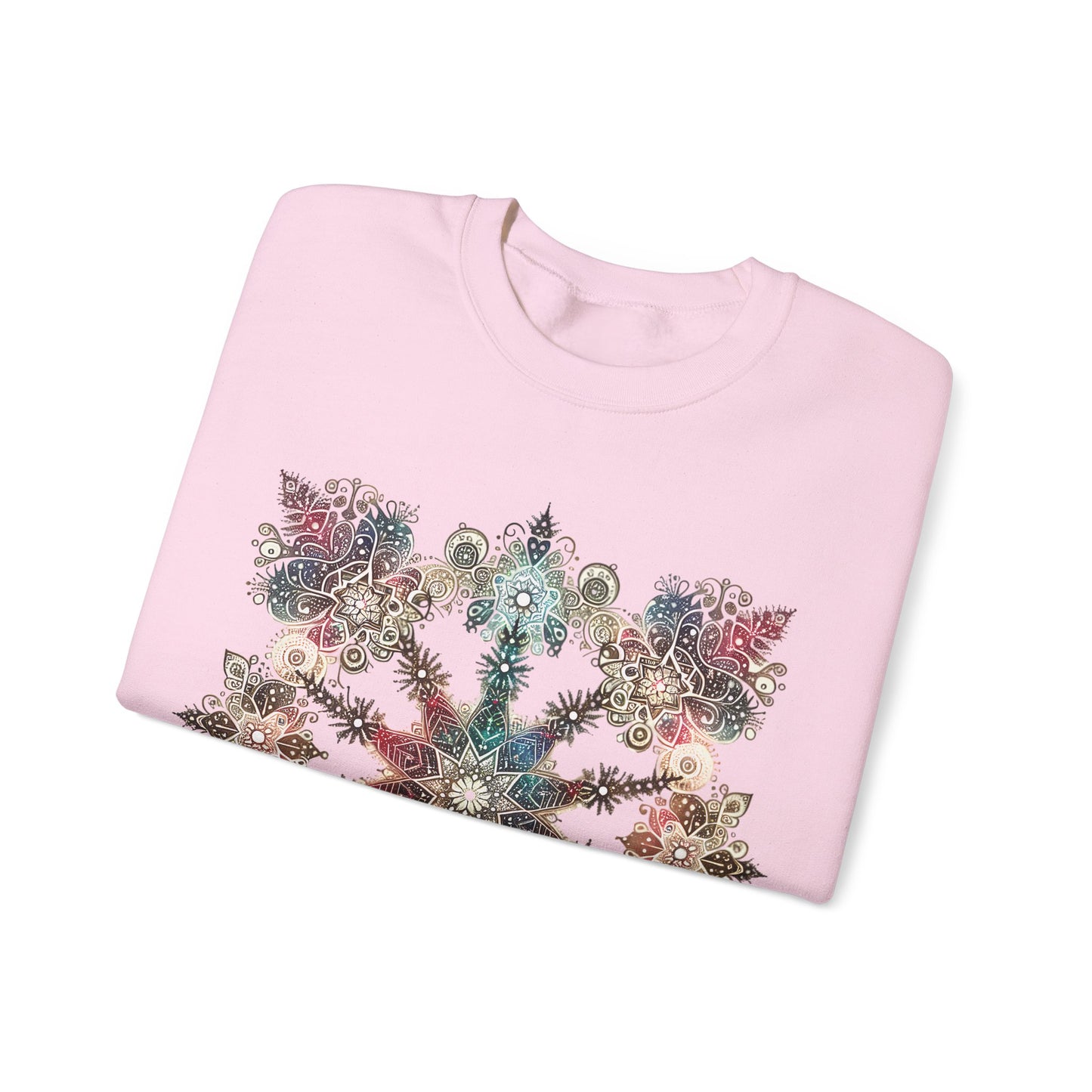 Radiant Frost Snowflake Sweatshirt | The Anchored Bloom Winter’s Mosaic Collection