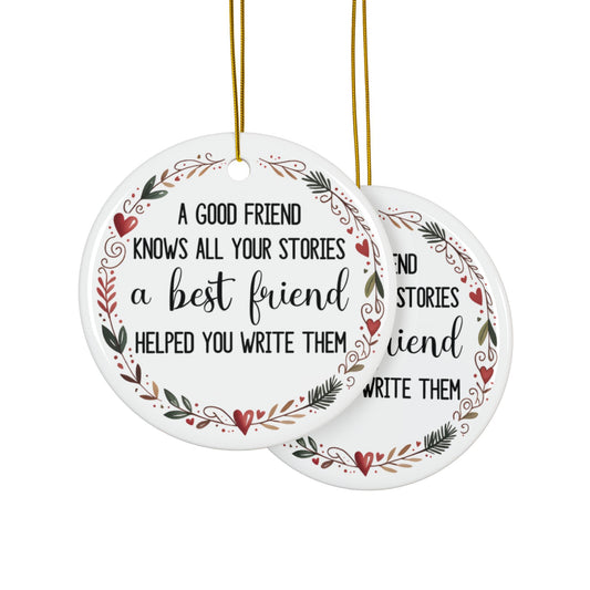 Best Friend Wreath Ornament