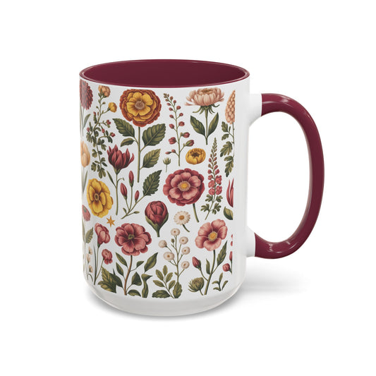 Vintage Botanical Mug | 11oz or 15oz