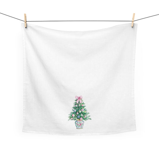 Chinoiserie Christmas Tree Tea Towel