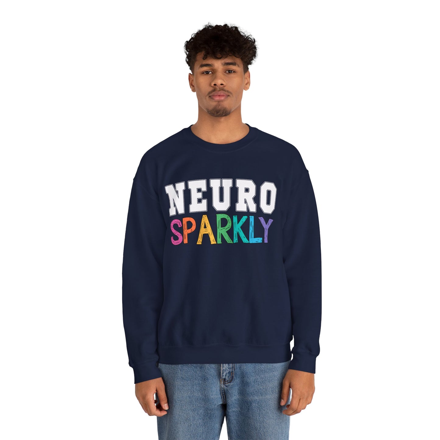 Neuro Sparkly Sweatshirt | Autism Awareness & Neurodiversity Inclusion Crewneck