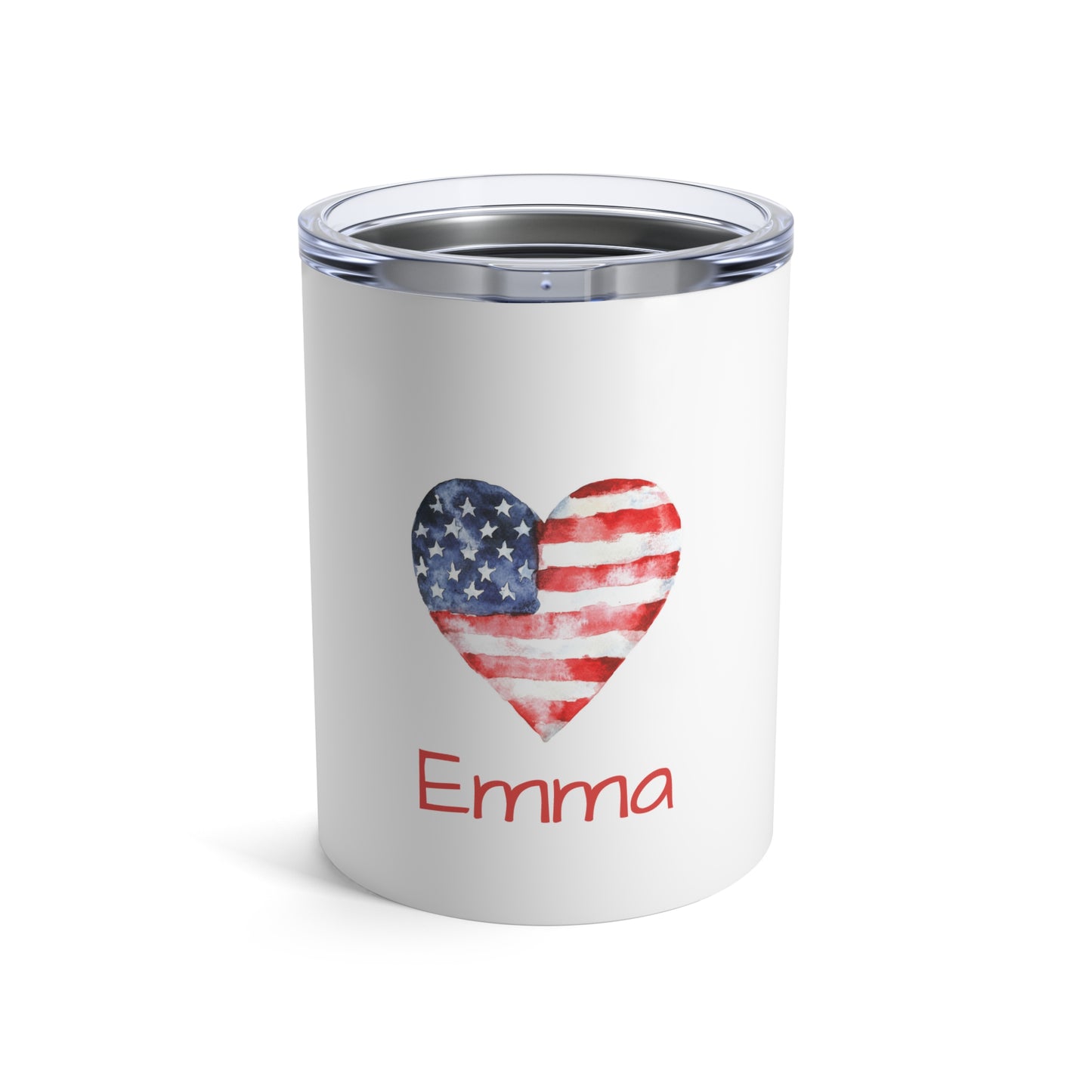 Personalized Americana Stainless Steel Tumbler | Custom Name 10oz Insulated Cup
