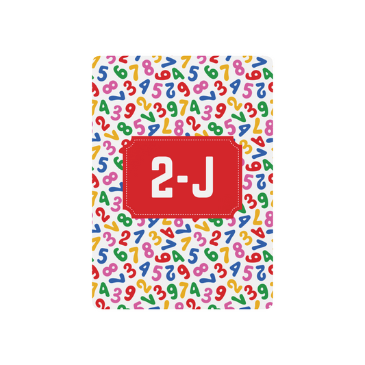 Personalized Numbers Playing Cards
