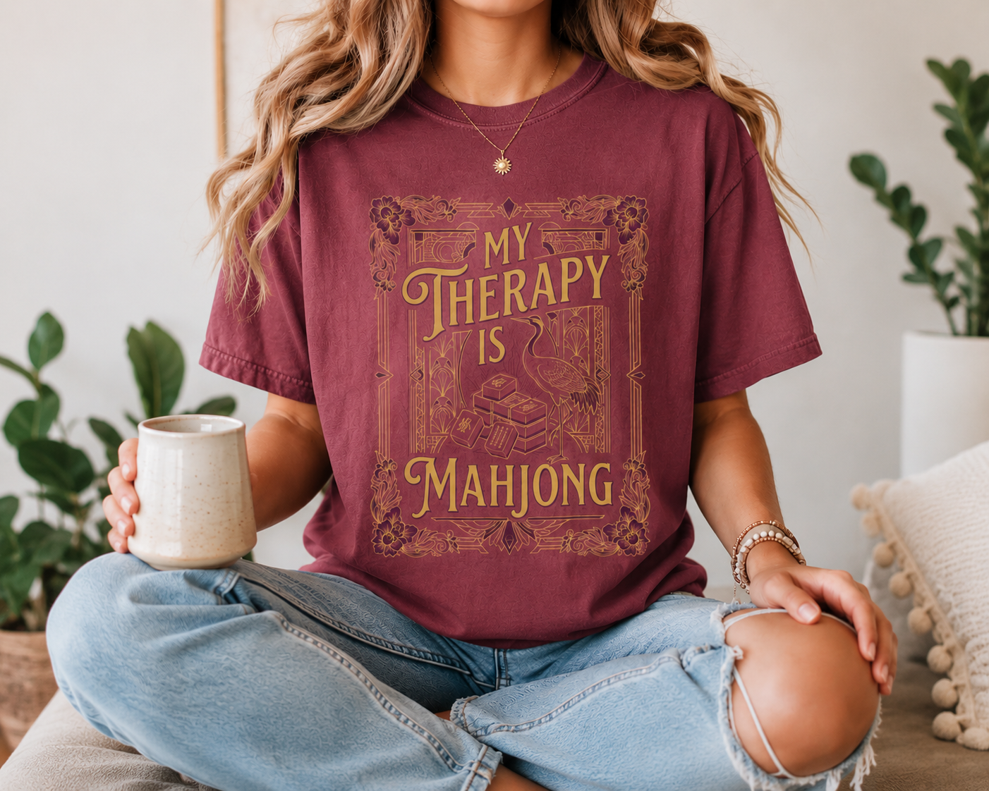 My Therapy Is Mahjong Comfort Colors T-Shirt
