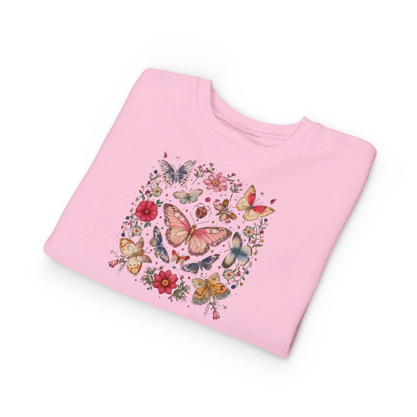 Boho Bloom Butterfly Toddler Sweatshirt
