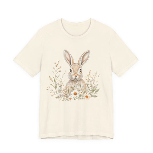 Vintage Watercolor Spring Tee | Spring Meadow Bunny Shirt