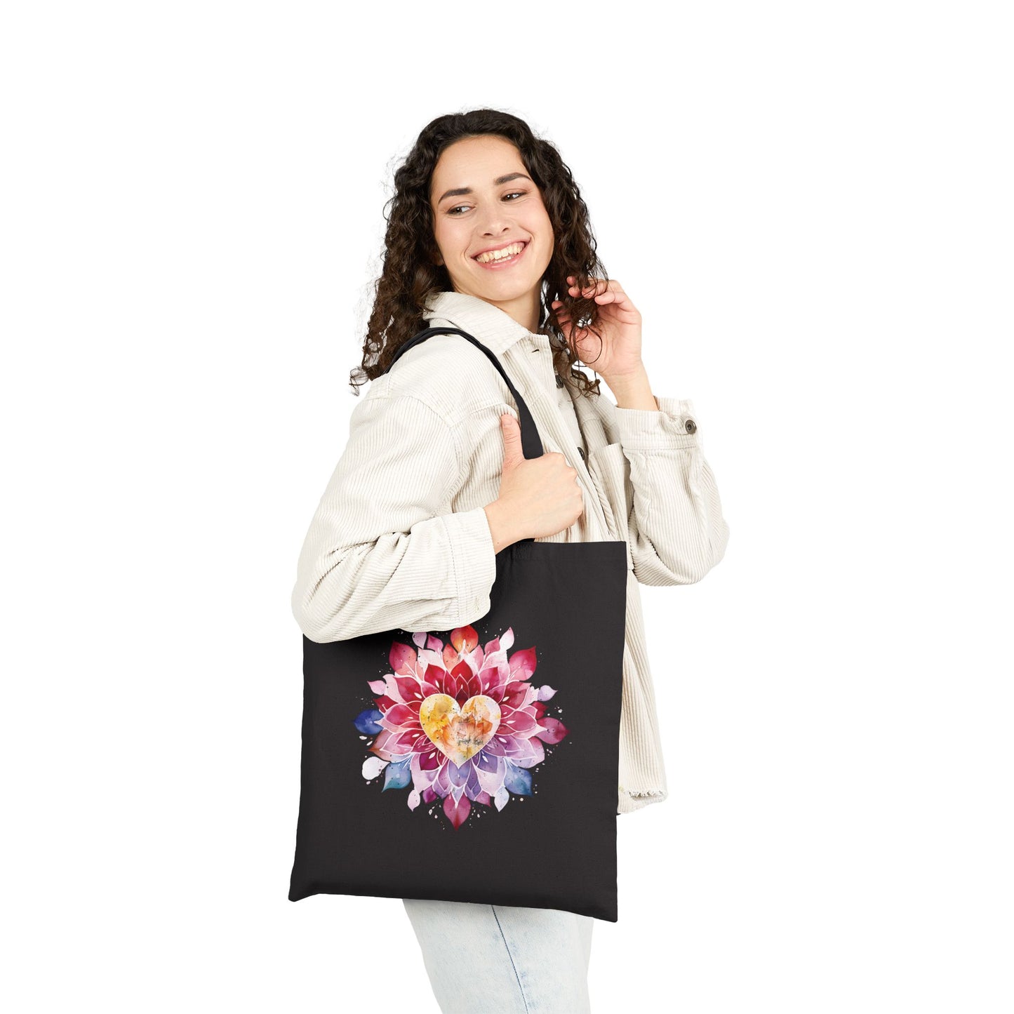 Heart of Harmony Cotton Canvas Tote Bag