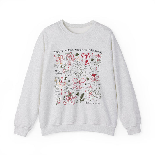 Cozy Christmas Doodles Sweatshirt