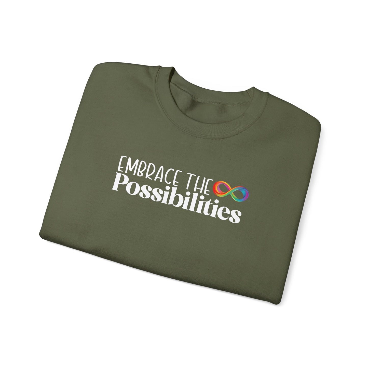 Support Neurodiversity Crewneck | Embrace the Possibilities Sweatshirt