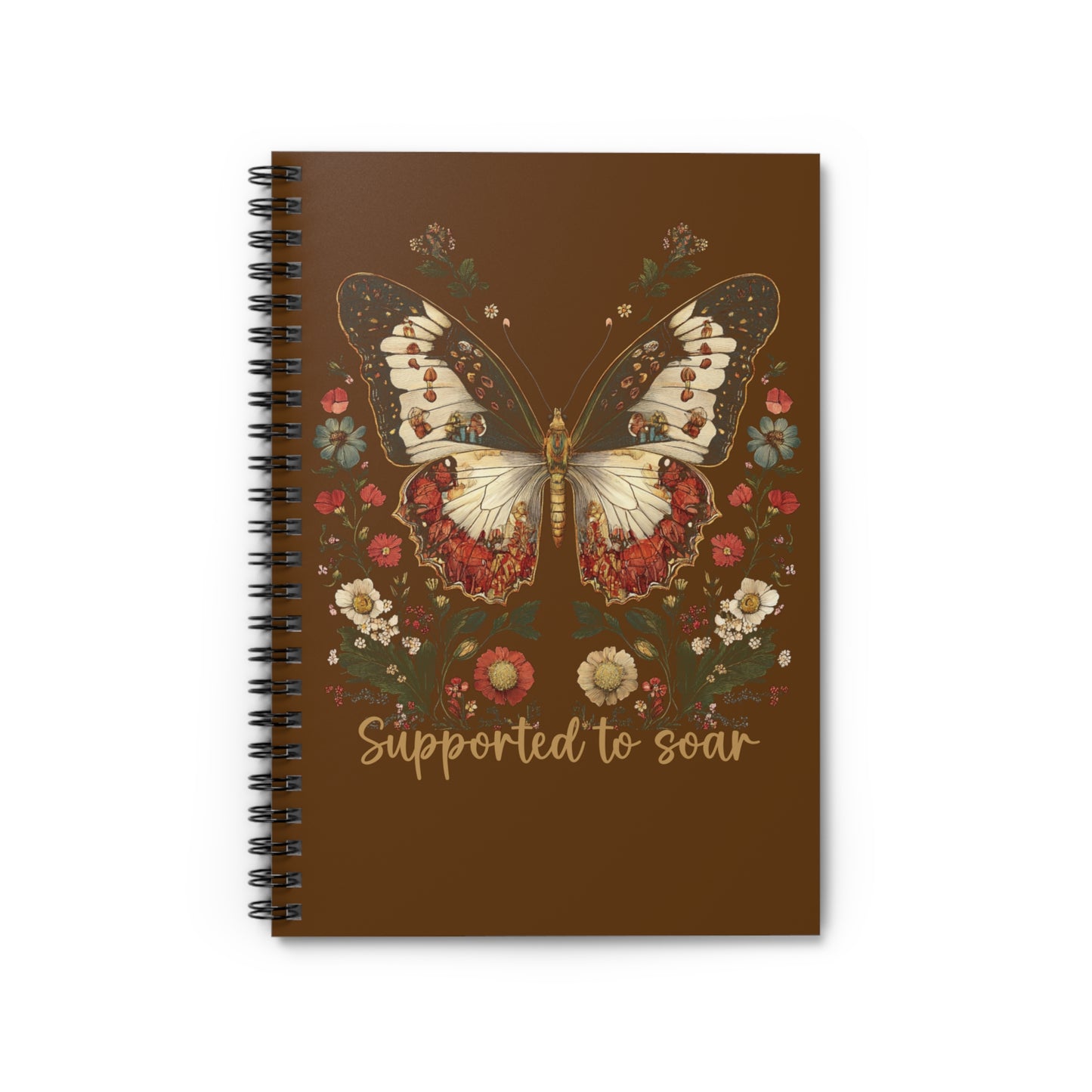 Supported to Soar Butterfly Spiral Notebook