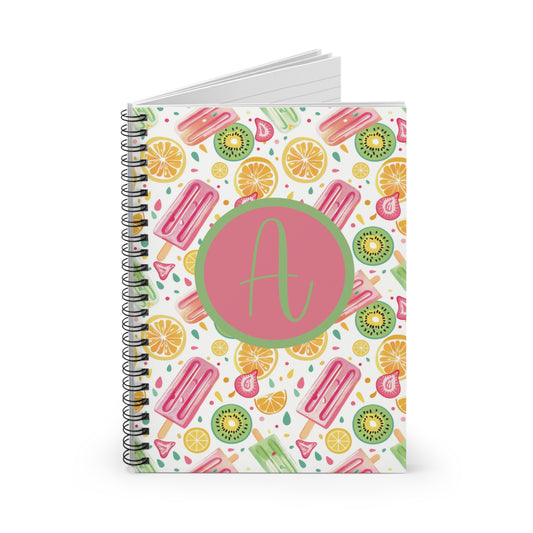 Personalized Summer Treats Spiral Notebook