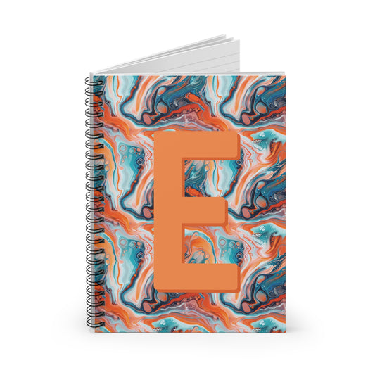 Personalized Marble Spiral Notebook