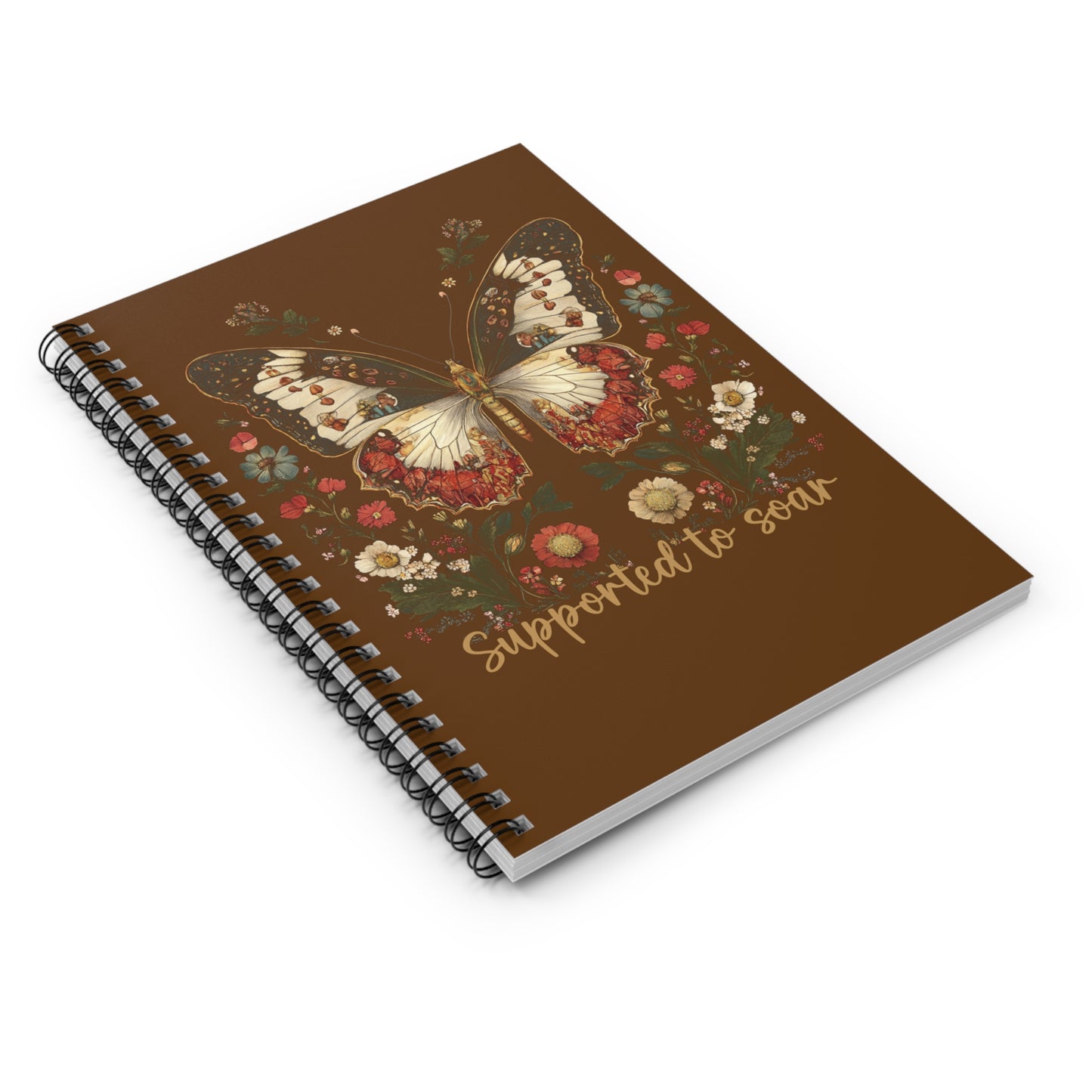 Supported to Soar Butterfly Spiral Notebook