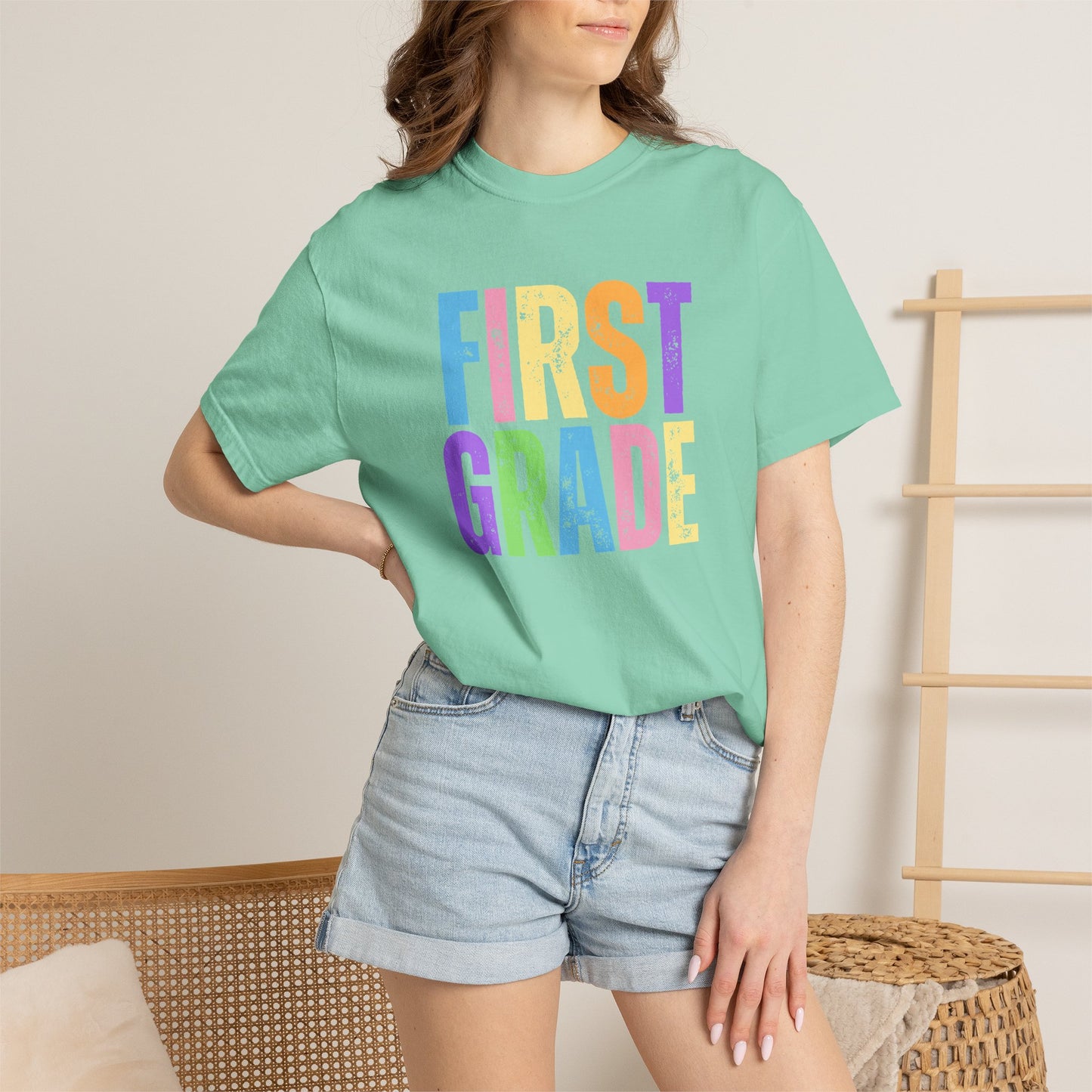 First Grade Comfort Colors® T-Shirt | Grade Level Teacher Shirt