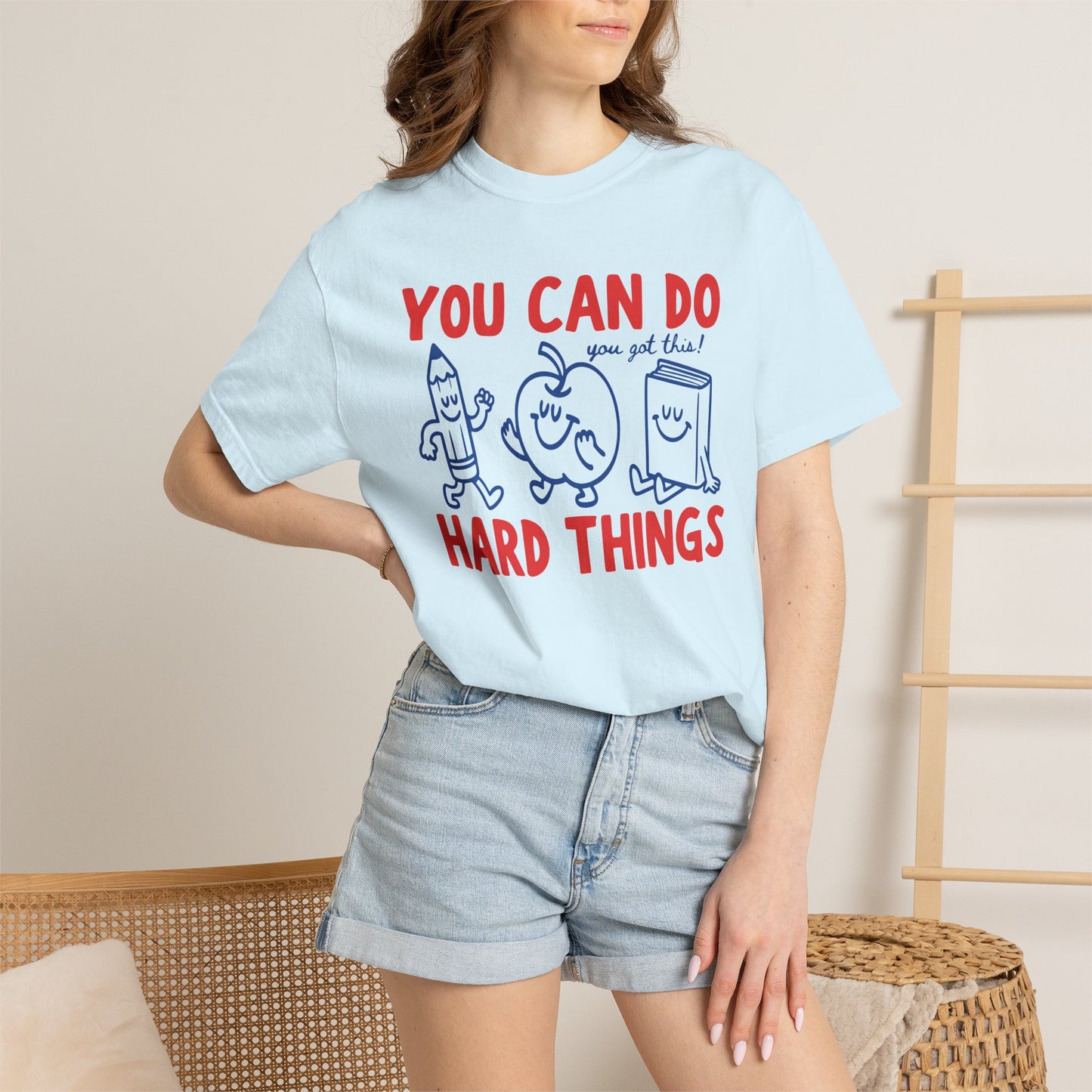 You Can Do Hard Things Teacher Shirt | Motivational Comfort Colors T-Shirt
