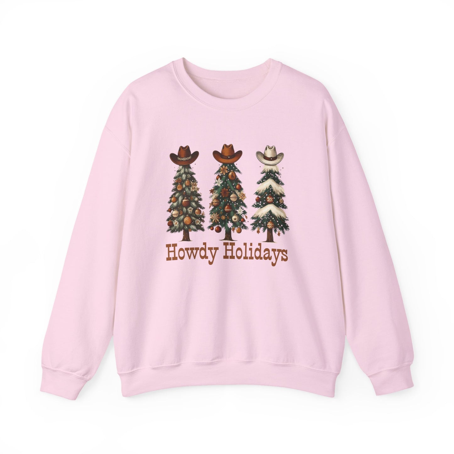 Howdy Holidays Western Christmas Sweatshirt – Unisex Crewneck