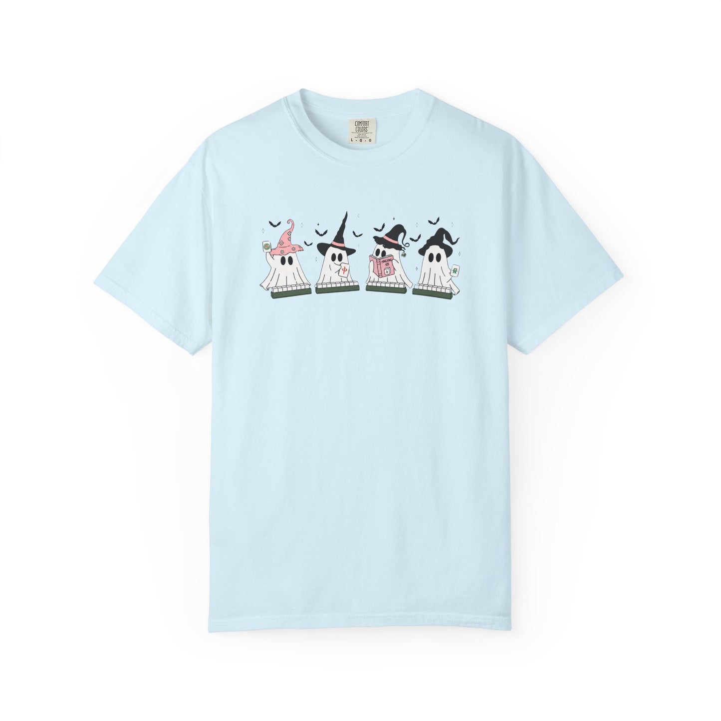 Cute Ghost Mahjong T-Shirt | Mahjong Halloween Tee