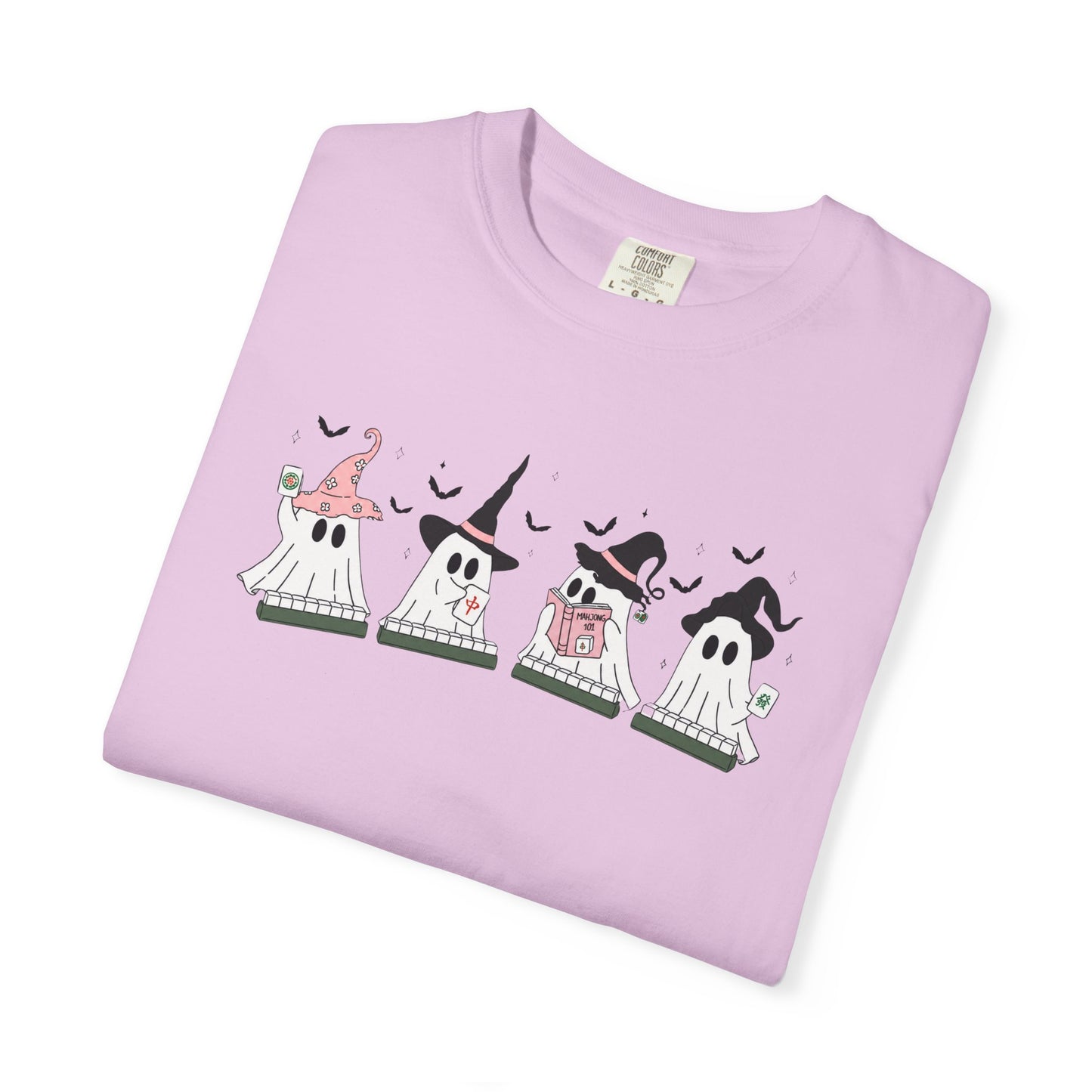 Cute Ghost Mahjong T-Shirt | Mahjong Halloween Tee