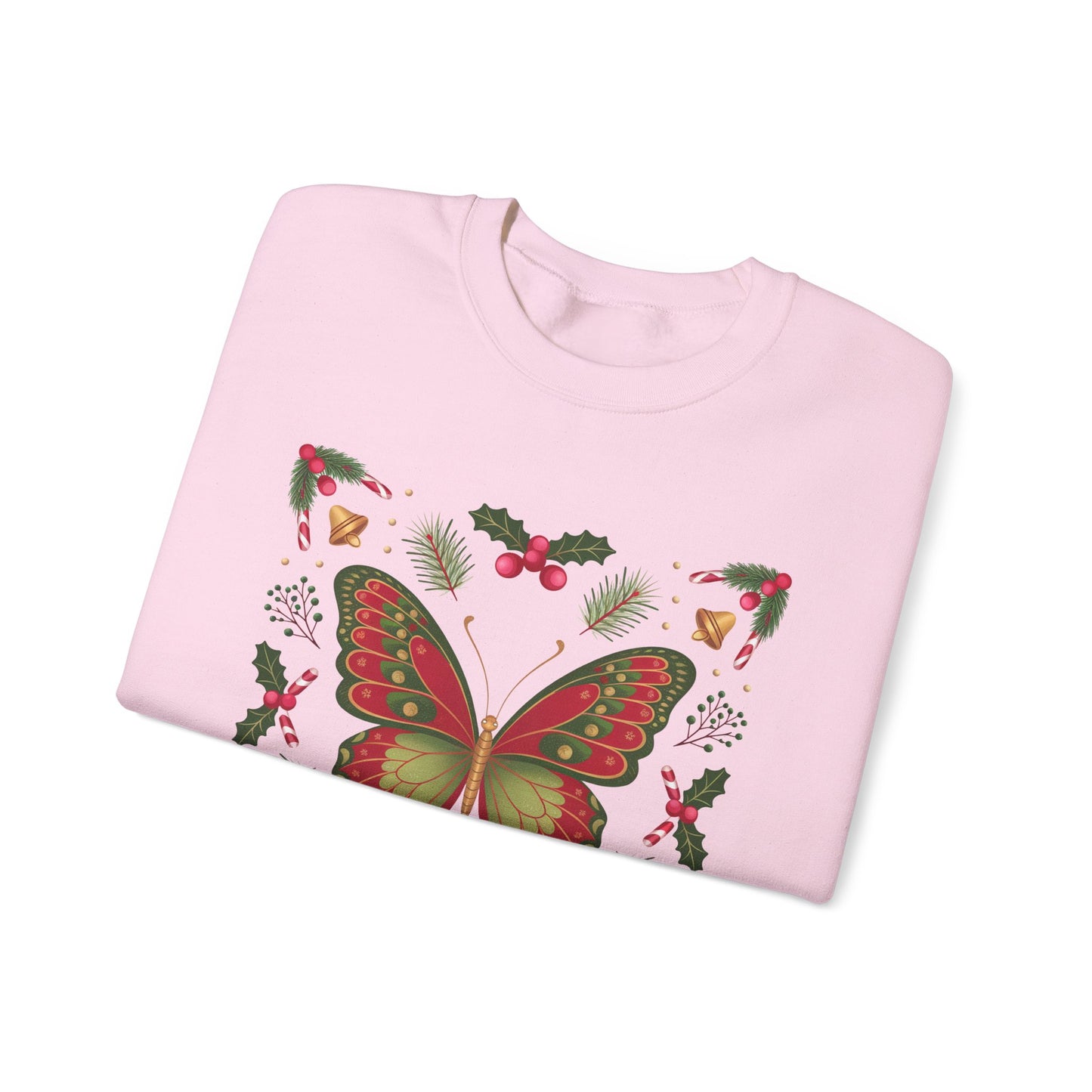 Holiday Butterfly Sweatshirt | Supported to Soar Collection | Cozy Christmas Pullover