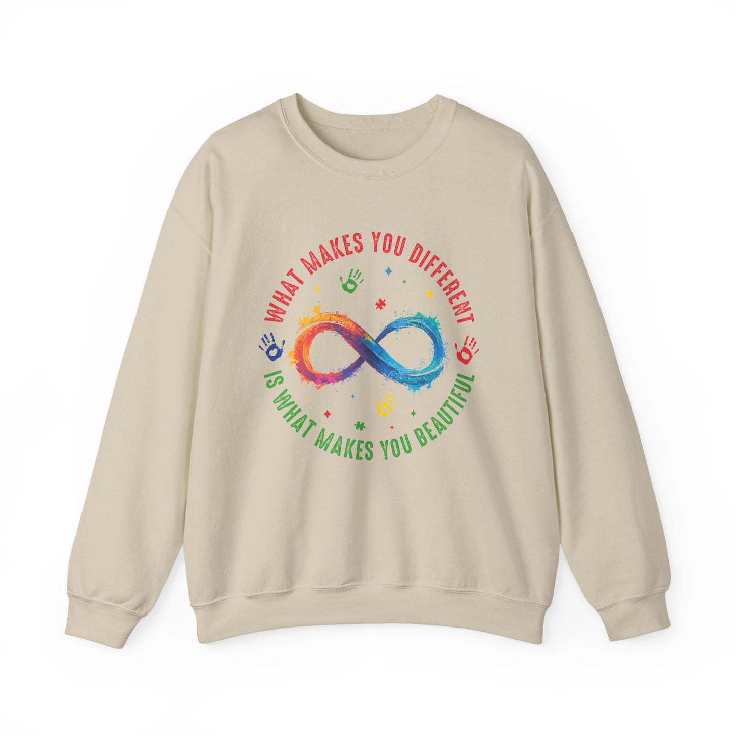 What Makes You Different Makes You Beautiful Sweatshirt | Neurodiversity Acceptance Crewneck