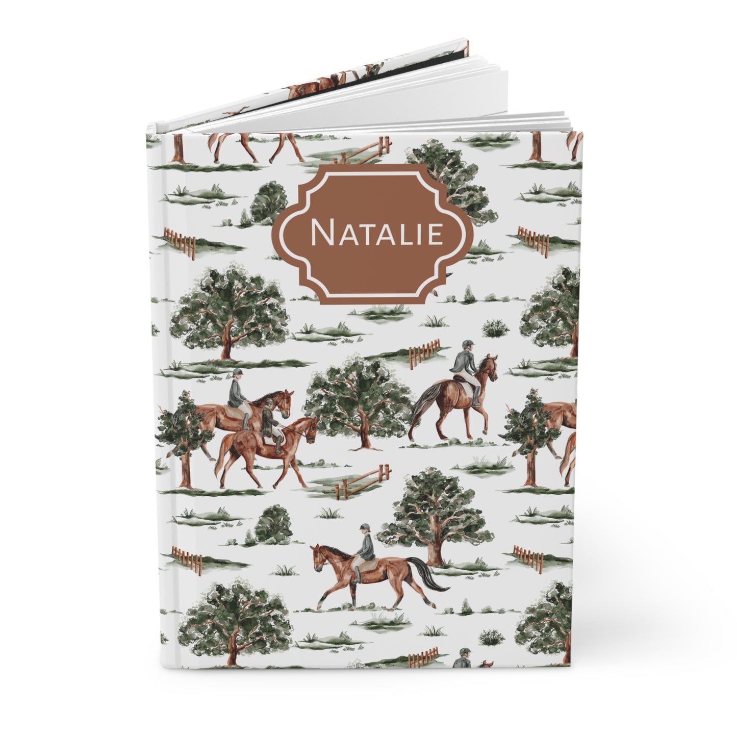 Personalized Countryside Ride Hardcover Journal