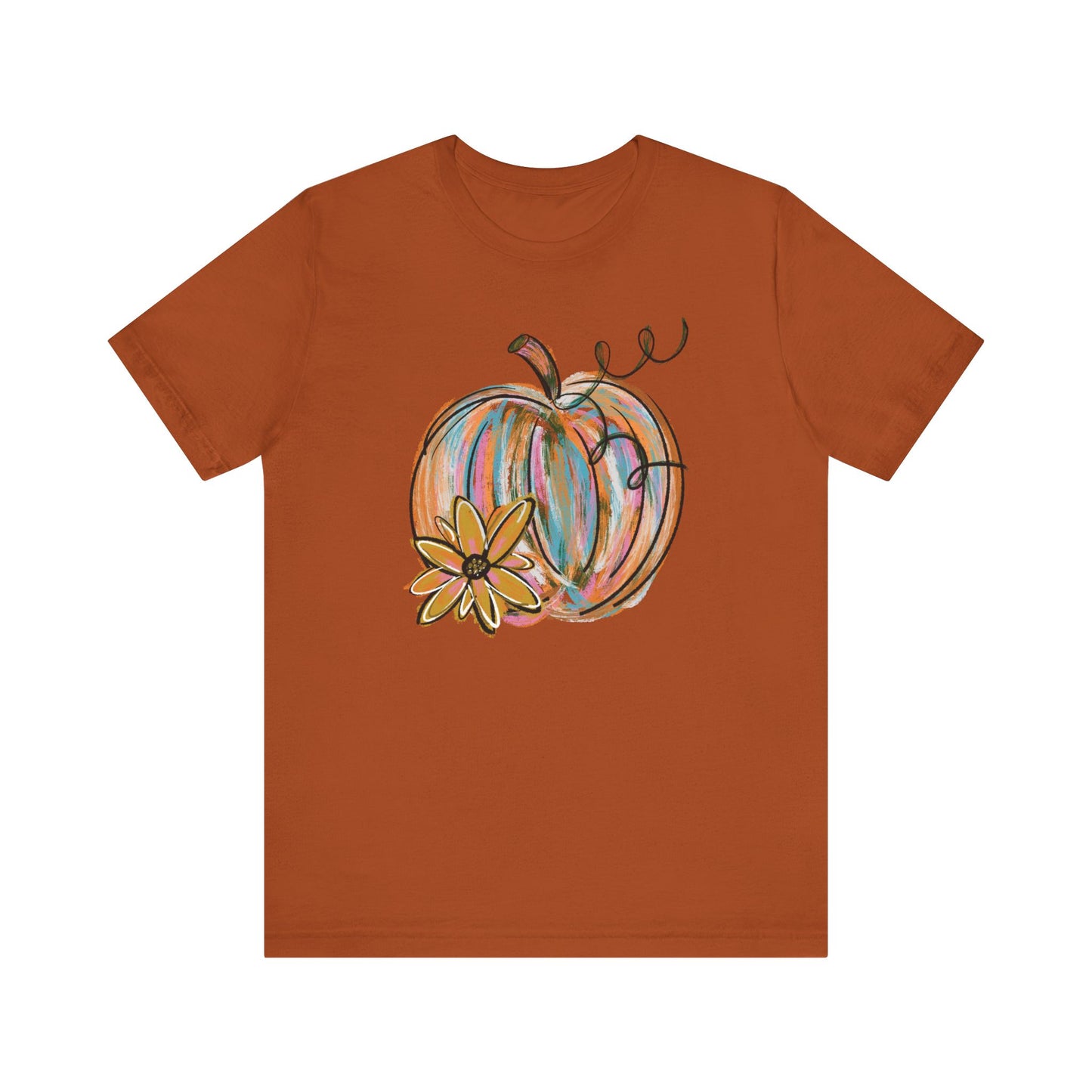 Painted Pumpkin Bella Canvas T-Shirt | Fall Graphic Tee