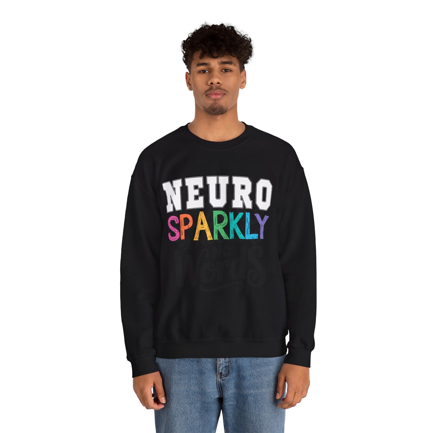 Neuro Sparkly Sweatshirt | Autism Awareness & Neurodiversity Inclusion Crewneck