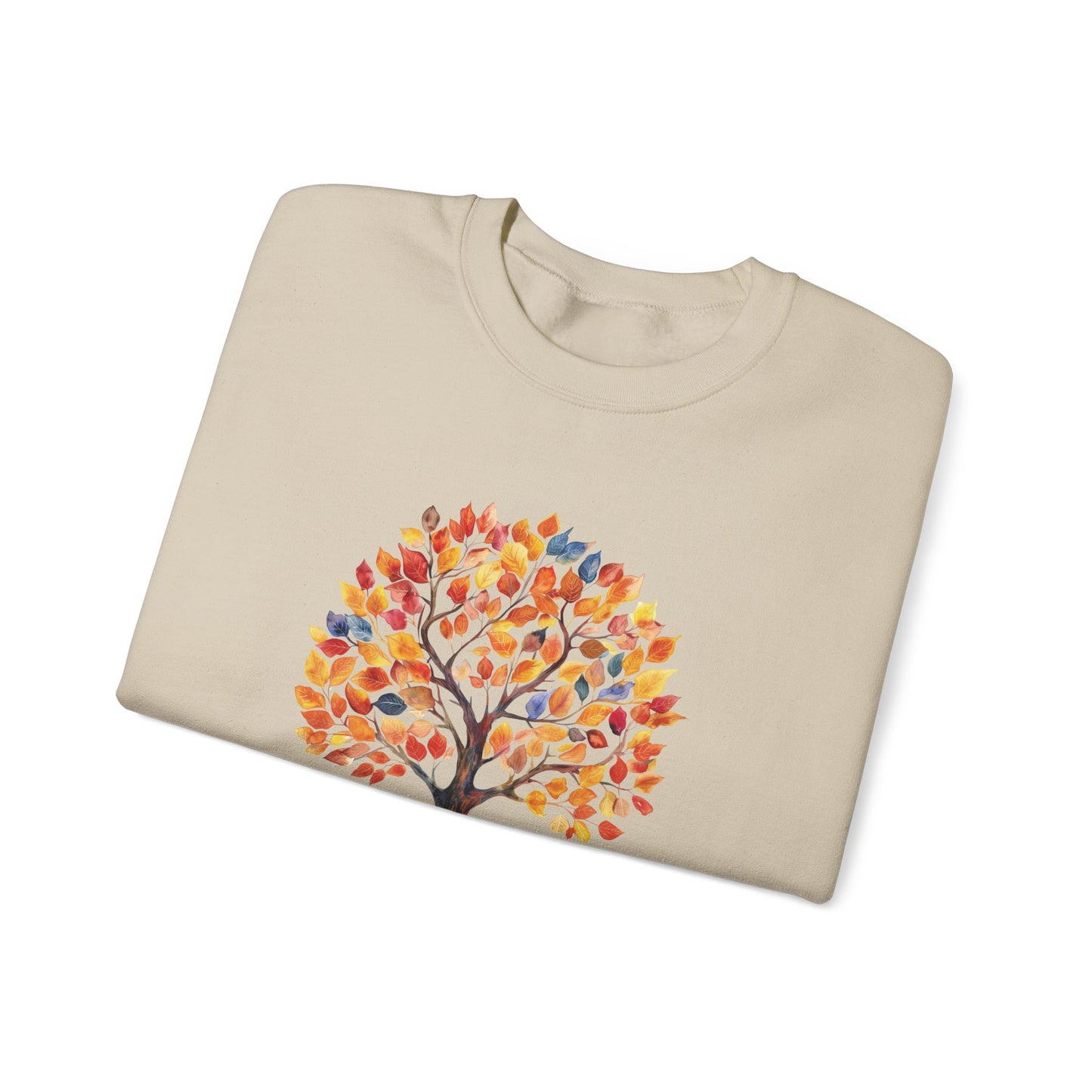 Fall Tree of Belonging Sweatshirt | Gildan Heavy Blend Crewneck