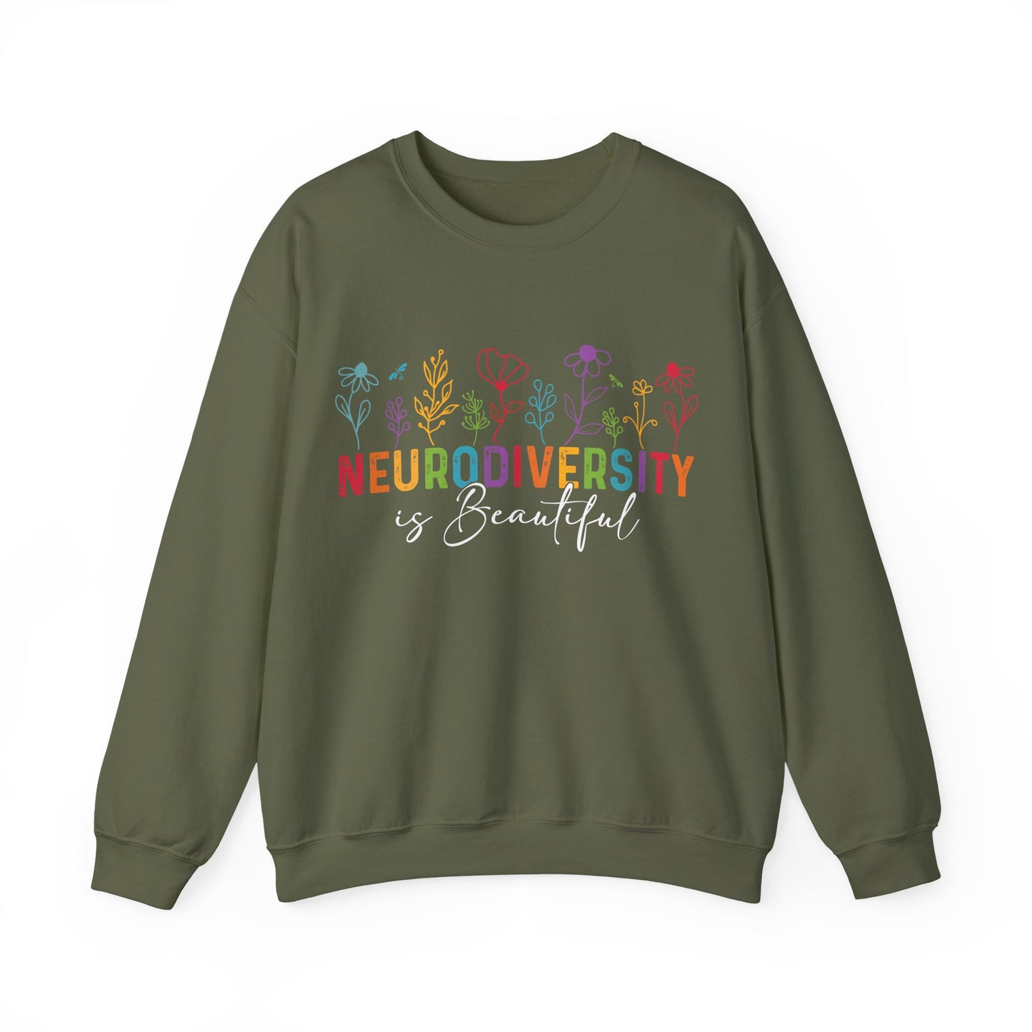 Neurodiversity Is Beautiful Sweatshirt | Autism Awareness & Acceptance Crewneck