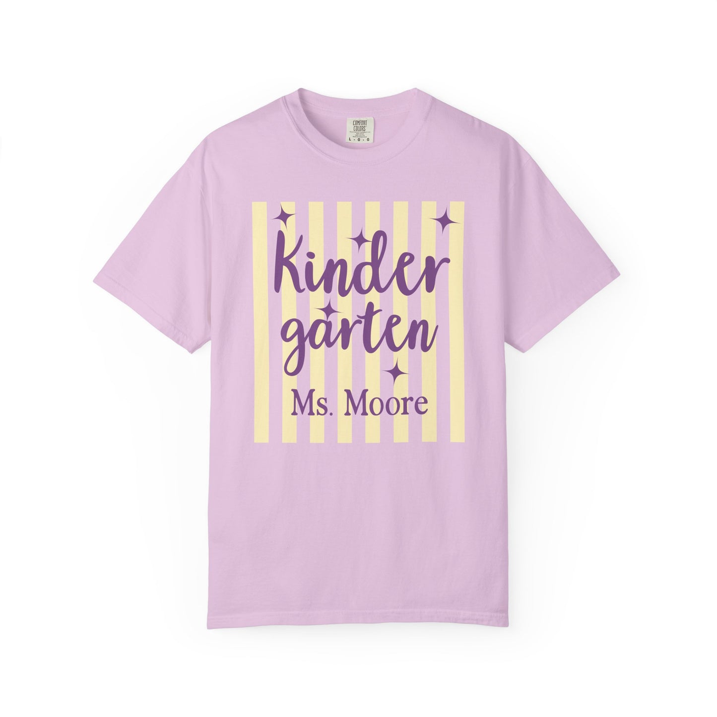 Personalized Kindergarten Teacher Shirt | Custom Matching Kindergarten Teacher Comfort Colors T-Shirt