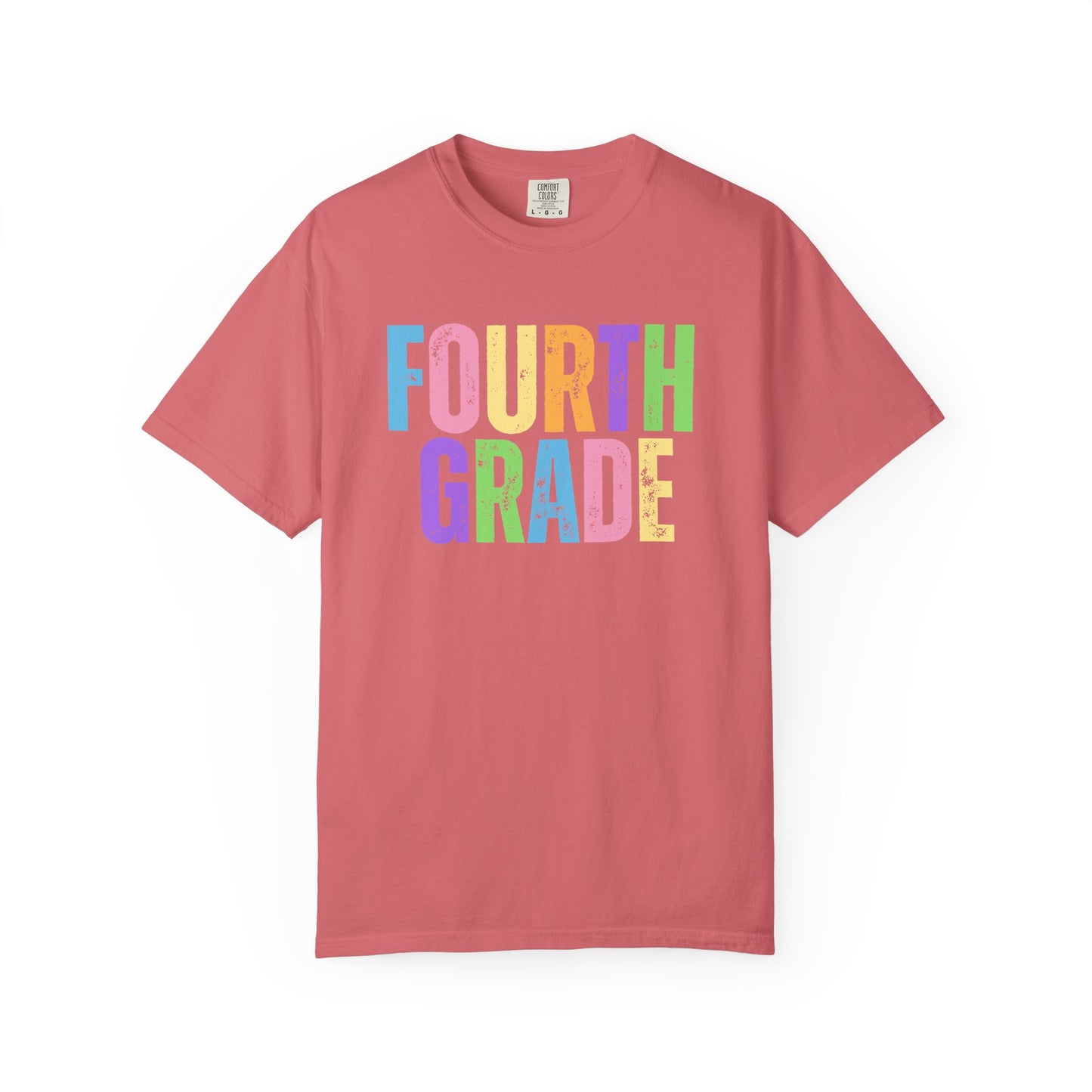 Fourth Grade Comfort Colors® T-Shirt | Grade Level Teacher Shirt