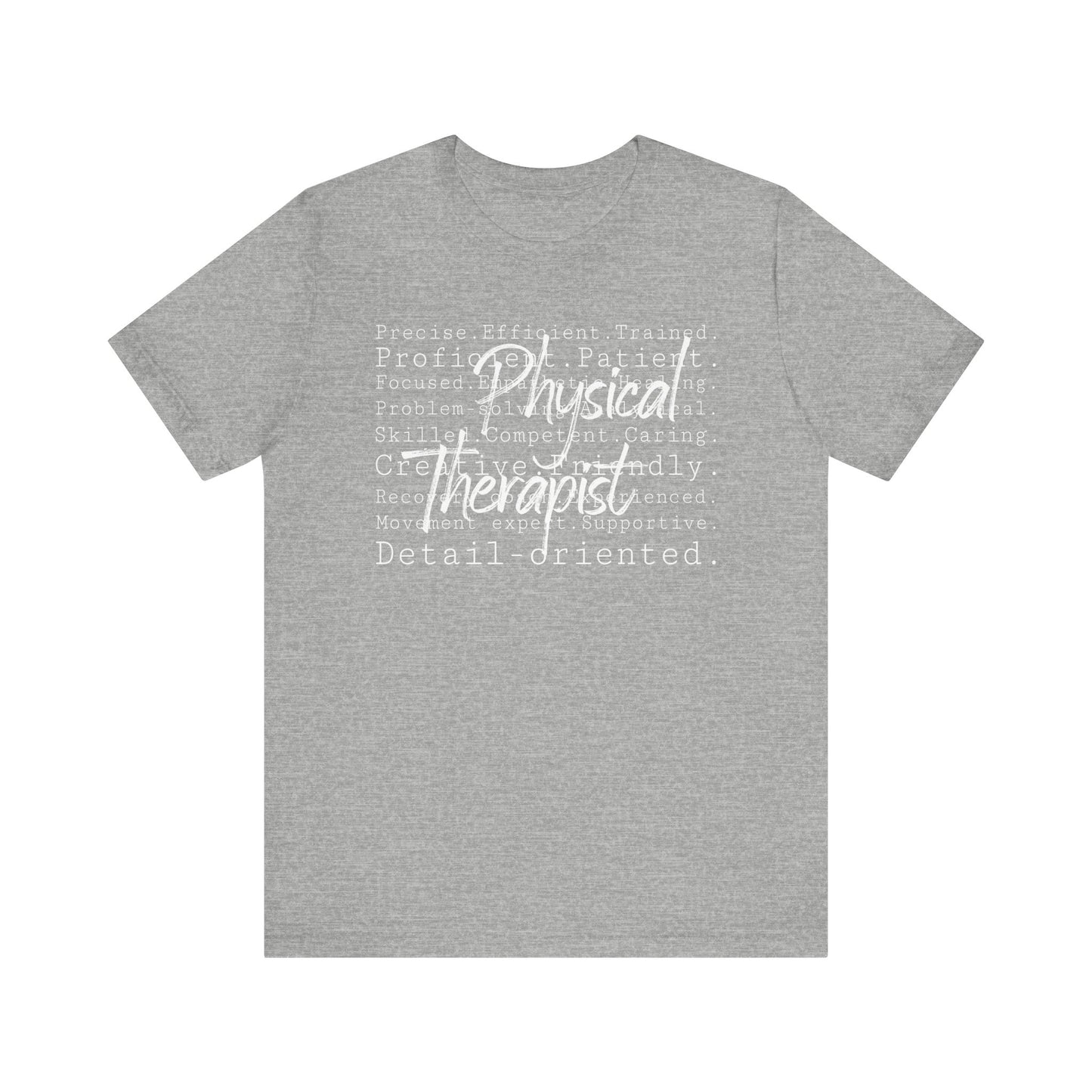 Physical Therapist Word Art Short Sleeve Unisex T-Shirt