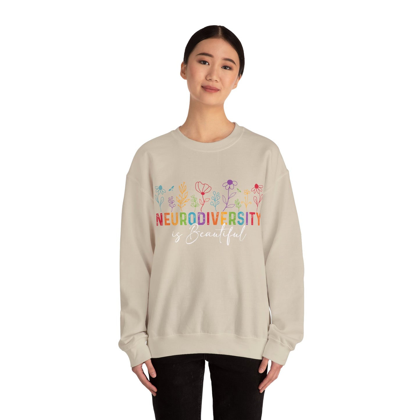 Neurodiversity Is Beautiful Sweatshirt | Autism Awareness & Acceptance Crewneck