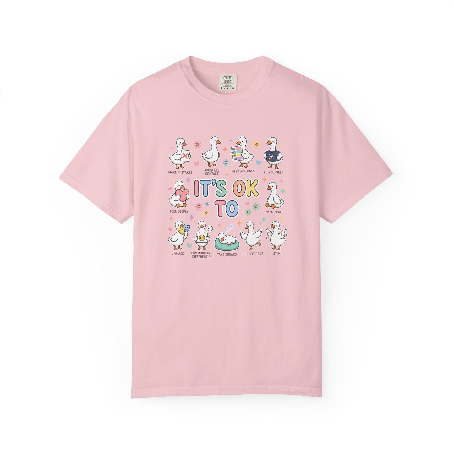 It’s OK To T Shirt | Autism Awareness & Neurodiversity Acceptance Tee | Comfort Colors Inclusive Graphic Shirt