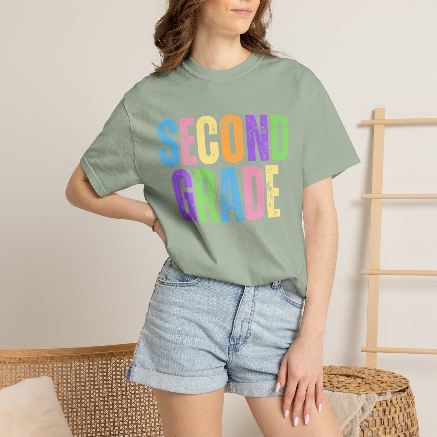 Second Grade  Comfort Colors® T-Shirt | Grade Level Teacher Shirt