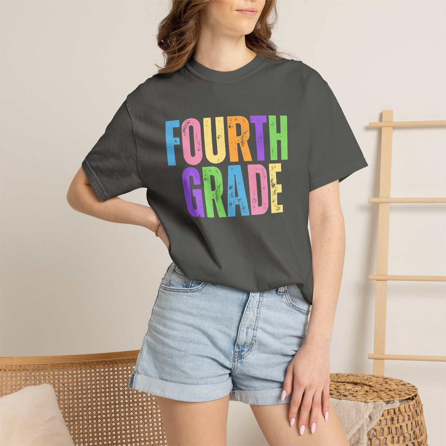 Fourth Grade Comfort Colors® T-Shirt | Grade Level Teacher Shirt