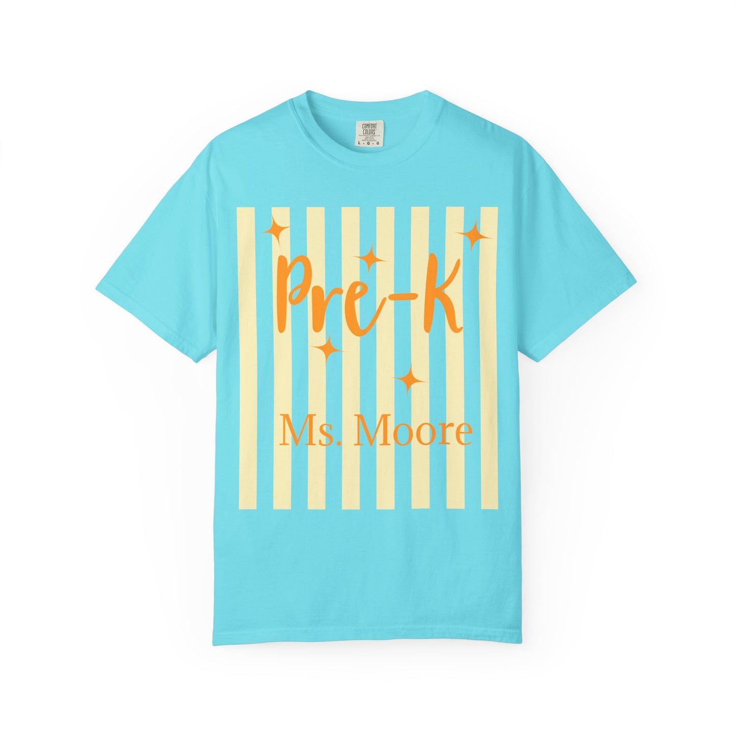 Personalized Pre-K Teacher Shirt | Custom Pre-K Teacher Comfort Colors T-Shirt