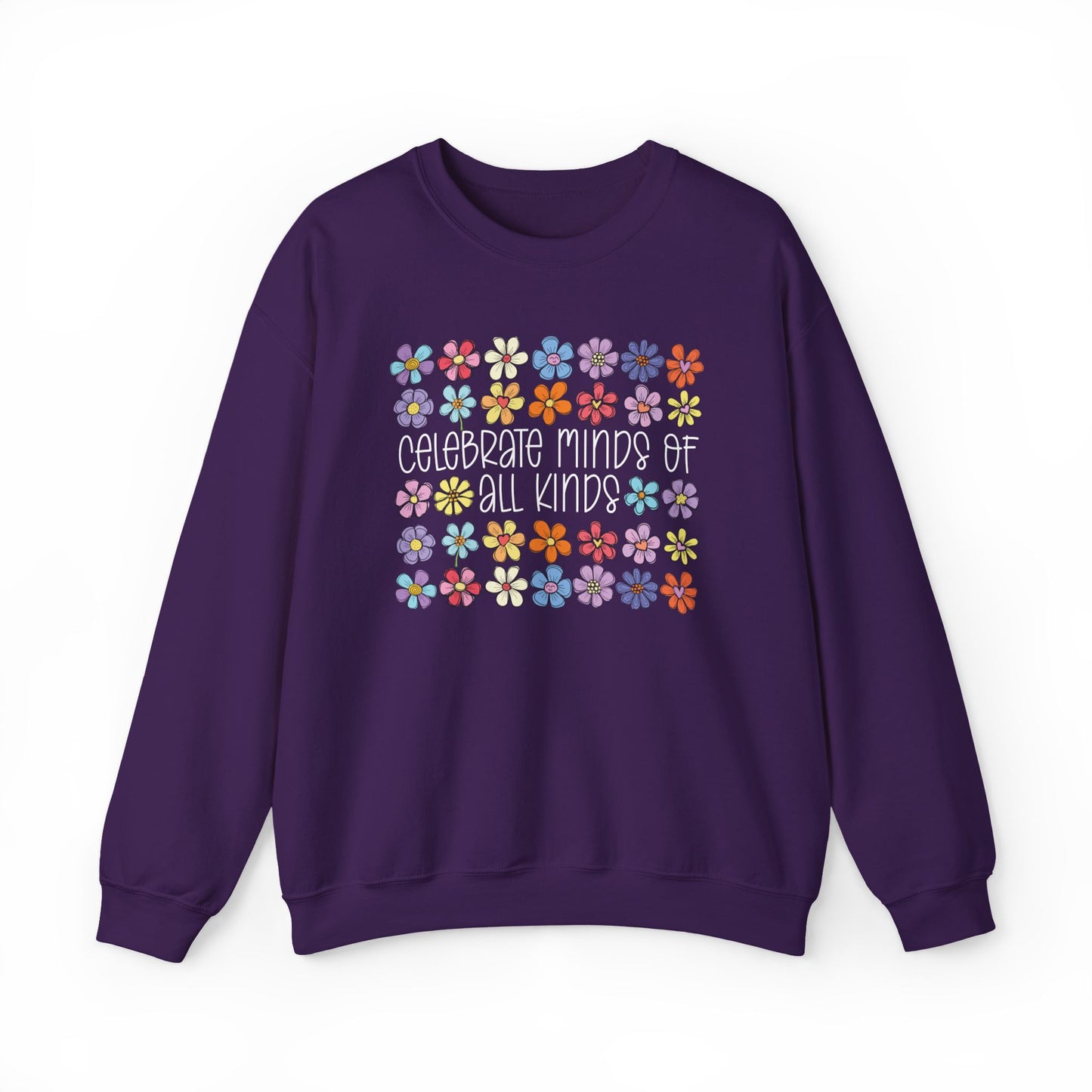 Celebrate Minds of All Kinds | Cozy Crewneck Sweatshirt