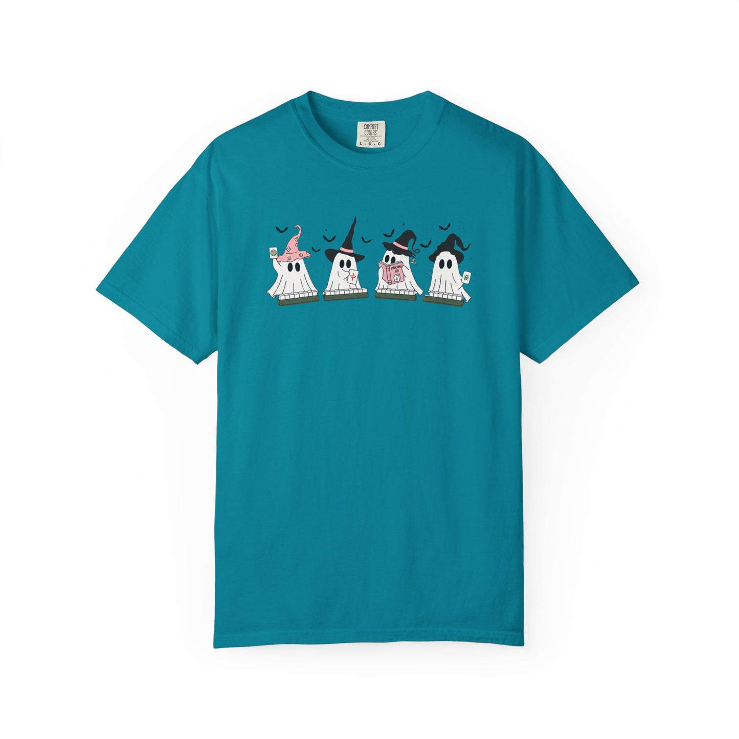 Cute Ghost Mahjong T-Shirt | Mahjong Halloween Tee