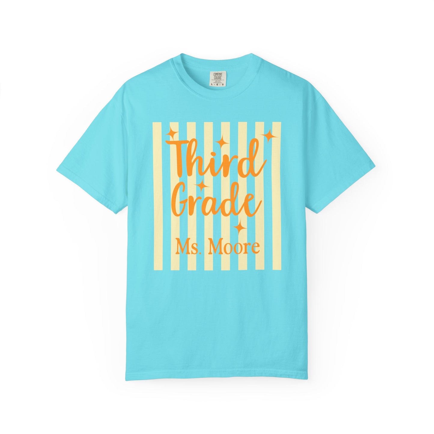 Personalized Third Grade Teacher Shirt | Custom Matching Third Grade Teacher Comfort Colors T-Shirt