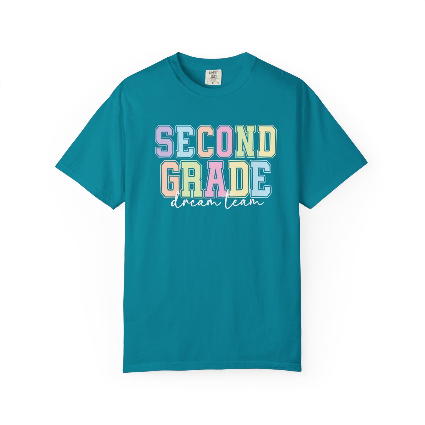 Second Grade Dream Team Comfort Colors® Teacher Shirt | Grade Level Teacher T-Shirt
