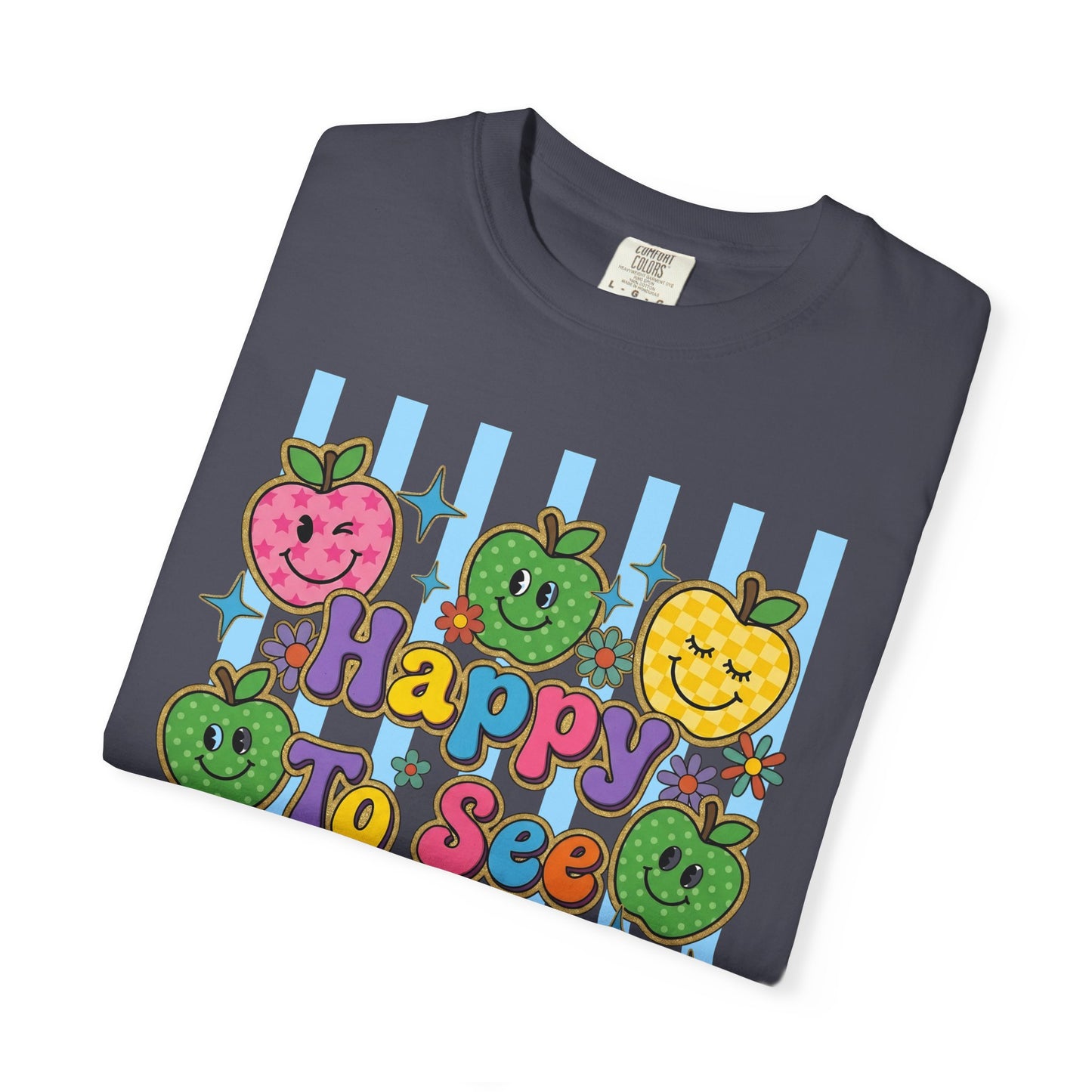 Happy To See Your Face Teacher Shirt |  Retro Comfort Colors Back to School Shirt