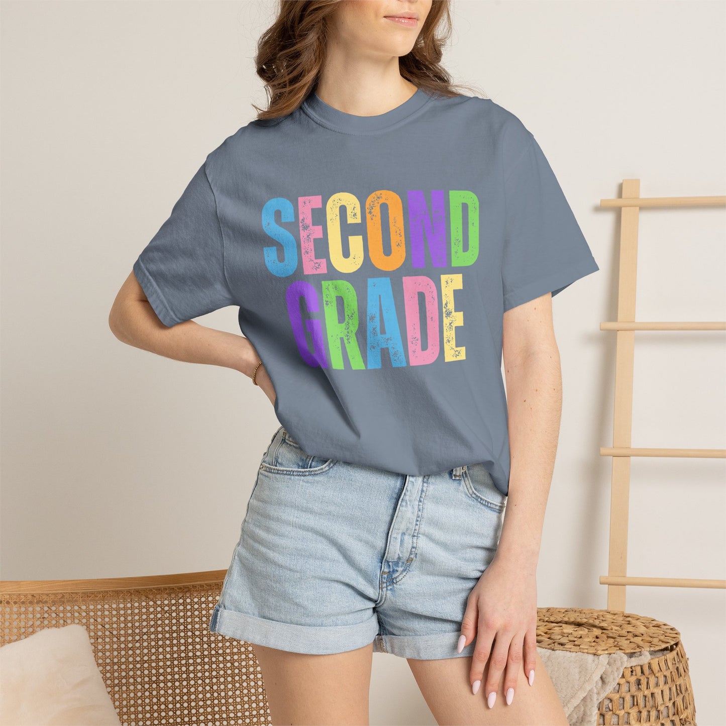 Second Grade  Comfort Colors® T-Shirt | Grade Level Teacher Shirt