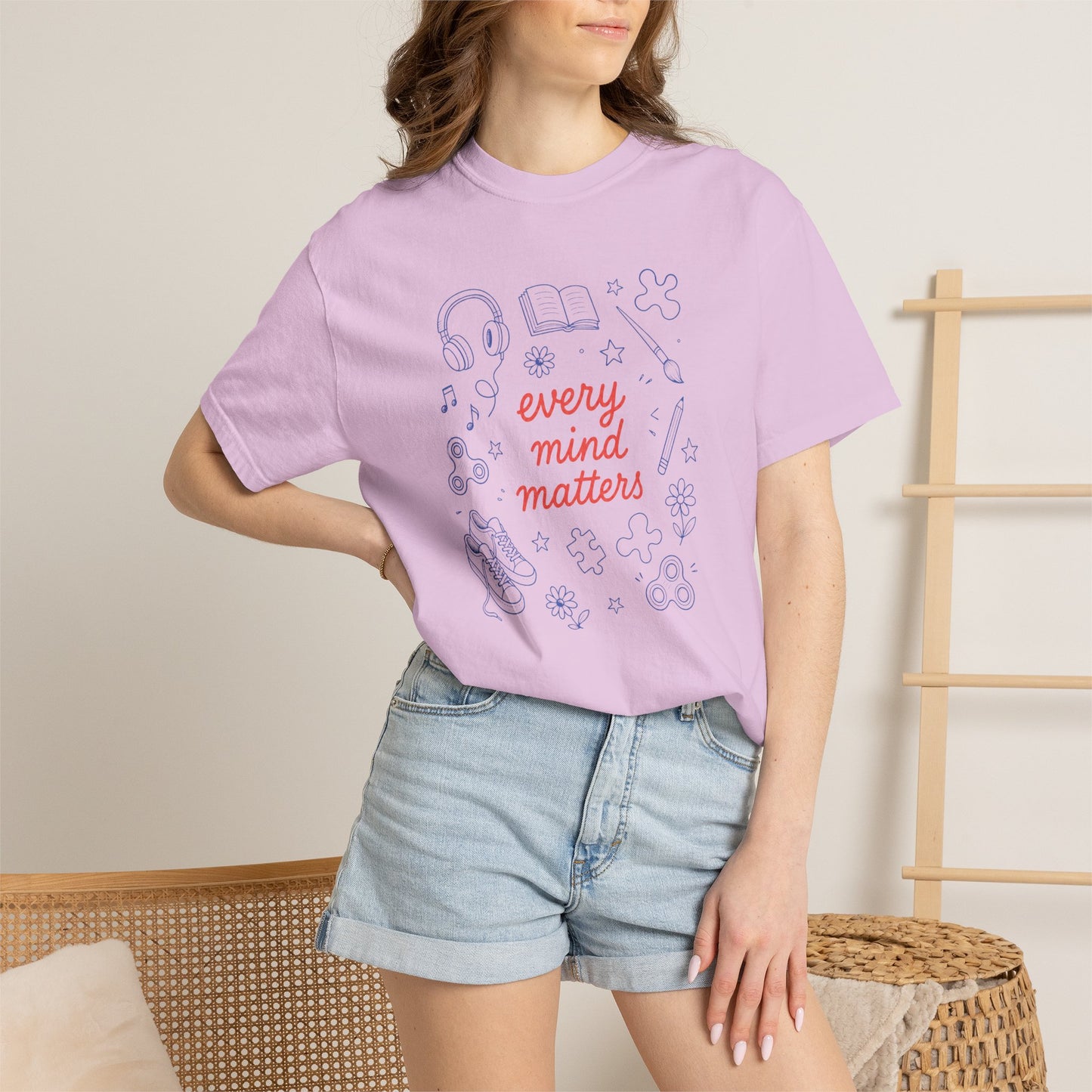 Every Mind Matters Comfort Colors T-Shirt | Neurodiversity & Inclusion Shirt