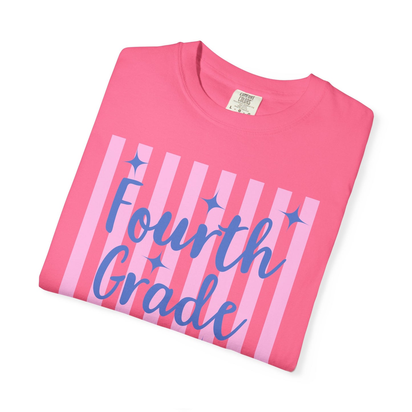 Personalized Fourth Grade Teacher Shirt | Custom Matching Fourth Grade Teacher Comfort Colors T-Shirt