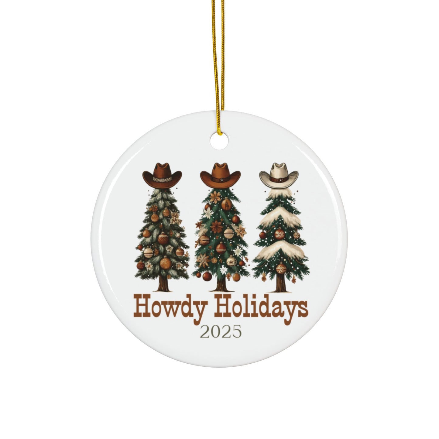 Howdy Holidays Cowboy Christmas Ornament – Western Holiday Tree Décor